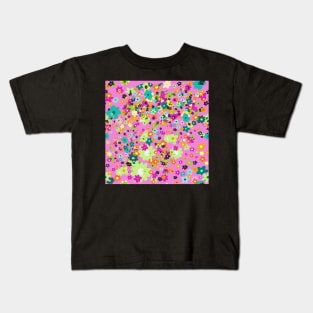 Pink Floral Kids T-Shirt